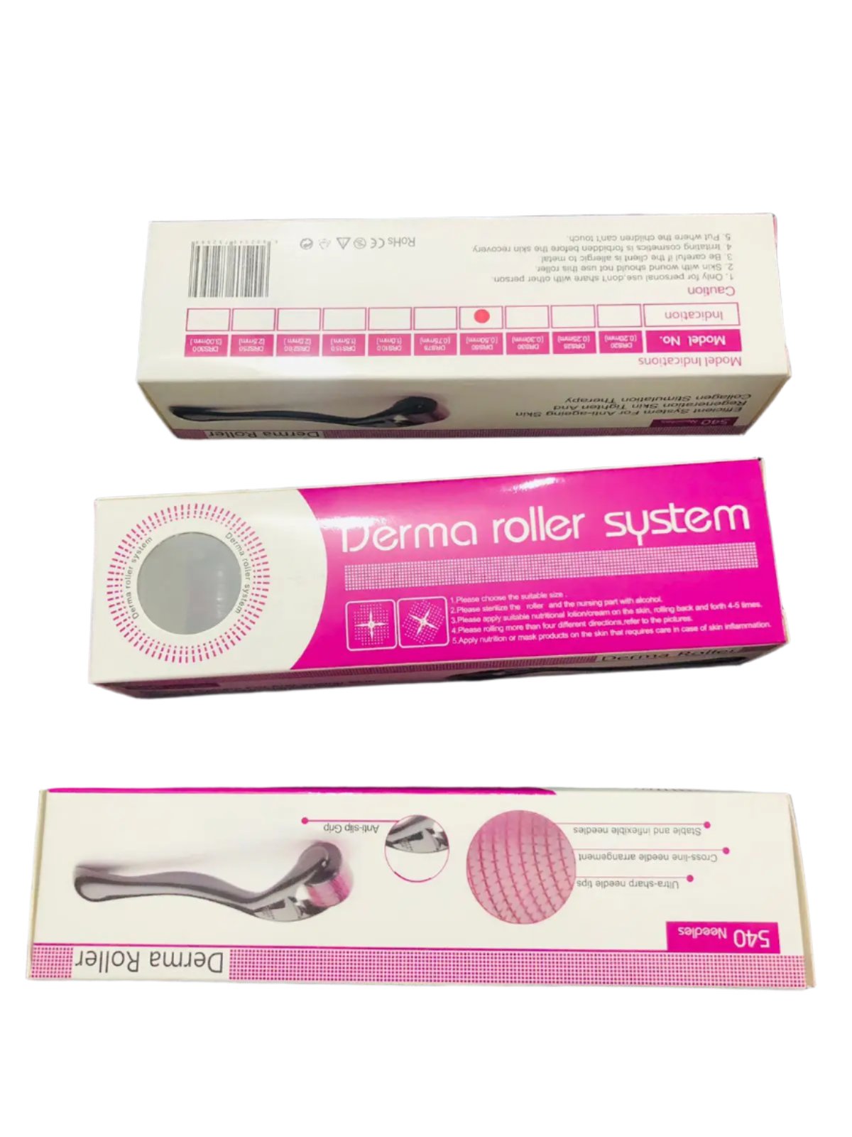 Derma Roller 0.5mm, 1mm, 1.5mm - 100% Sealed Pack