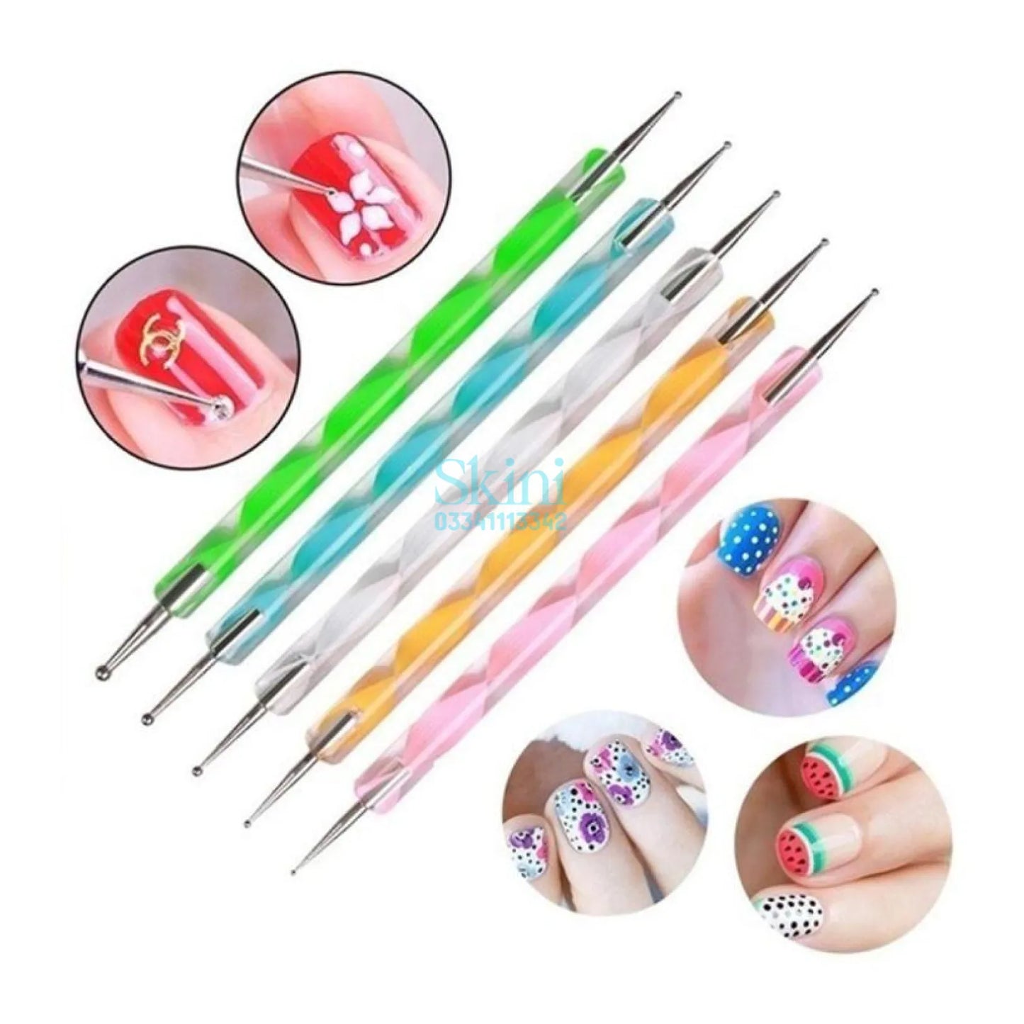 5 Pc Dotting Nails Set For acrylic Nails Decoring