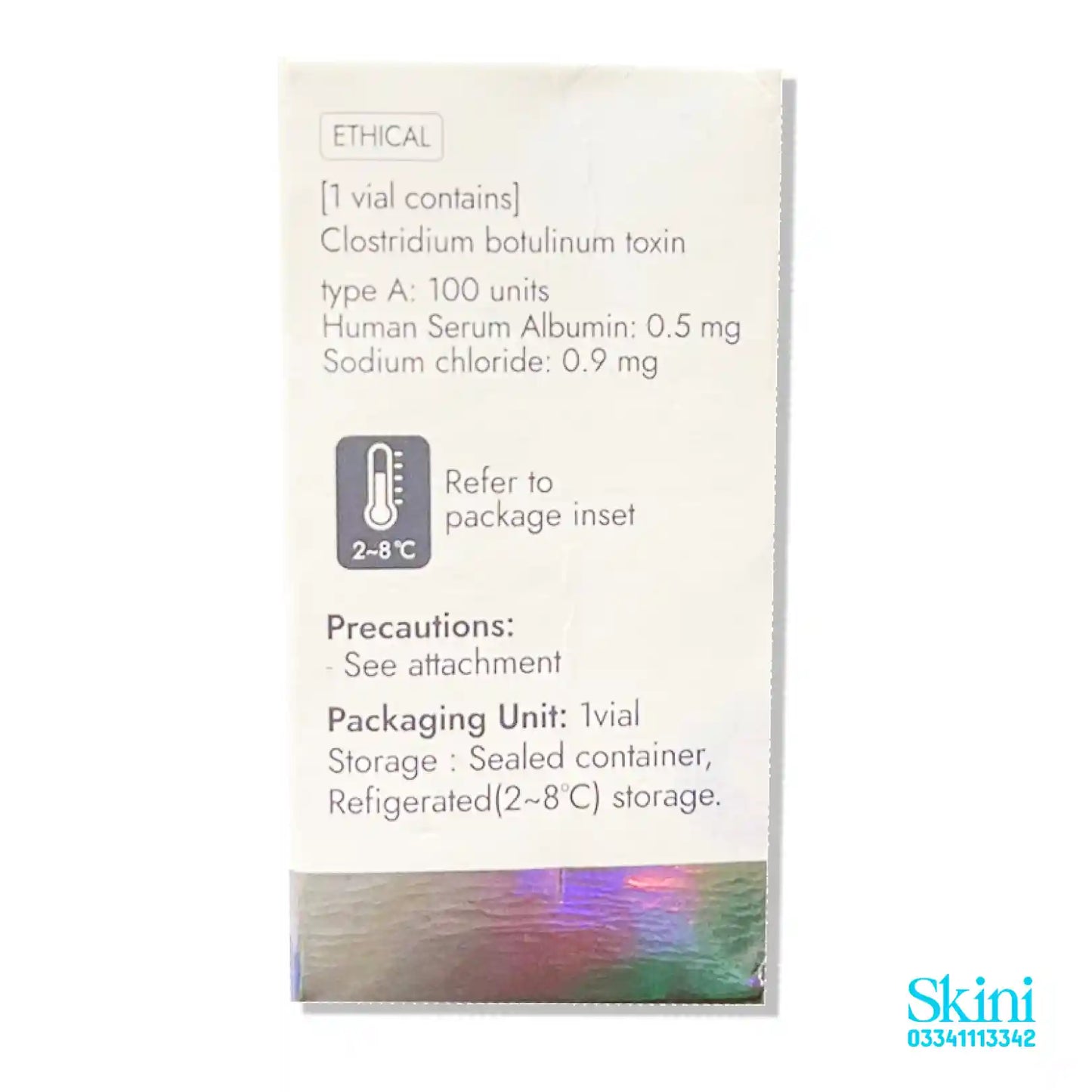 Evetox Botulinum Toxin Type A 100 UNITS
