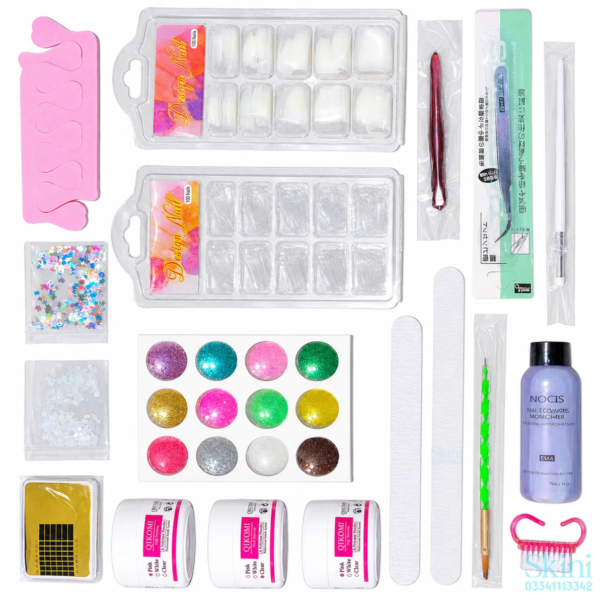 Mini Acrylic Nails Kit For Practice