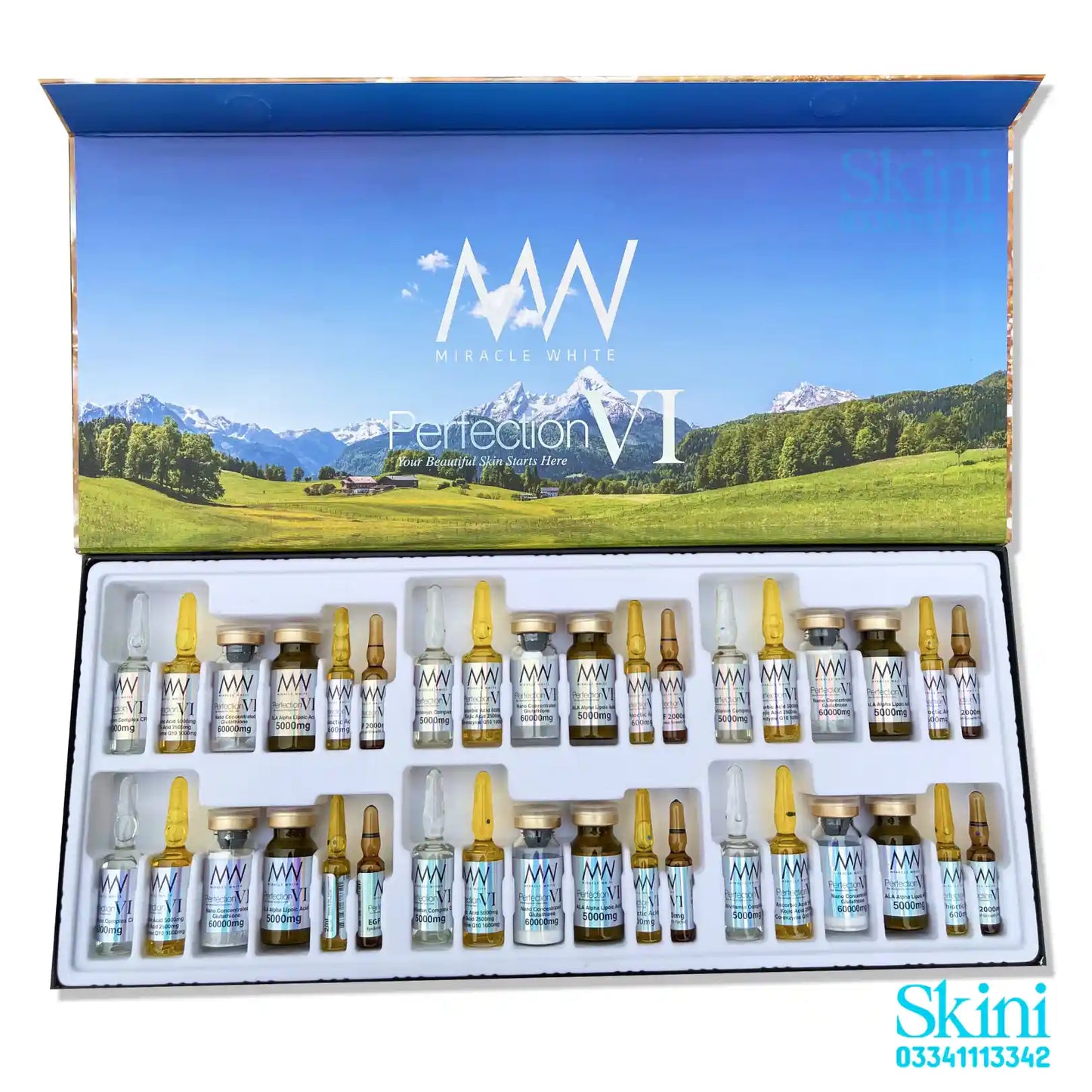Miracle White Perfection VI – Latest Variant Skin Whitening | Anti-Aging | Scar Repair