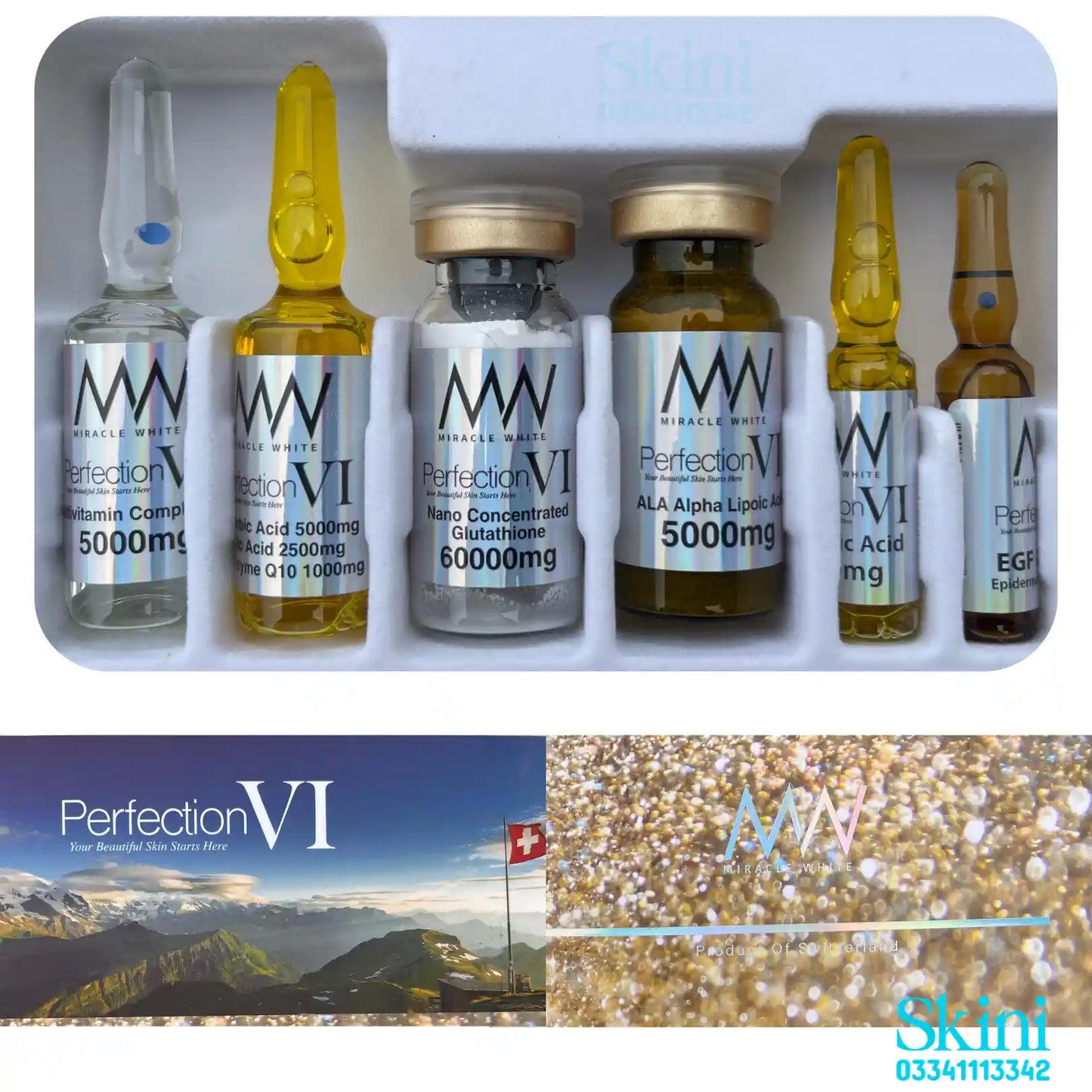 Miracle White Perfection VI – Latest Variant Skin Whitening | Anti-Aging | Scar Repair