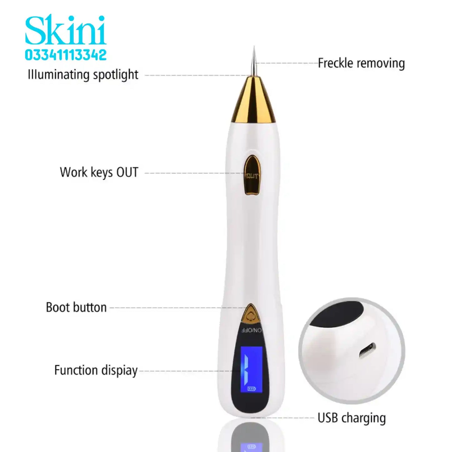 Mole Freckle Removal pen Skin Plasma Pen Beauty Tool