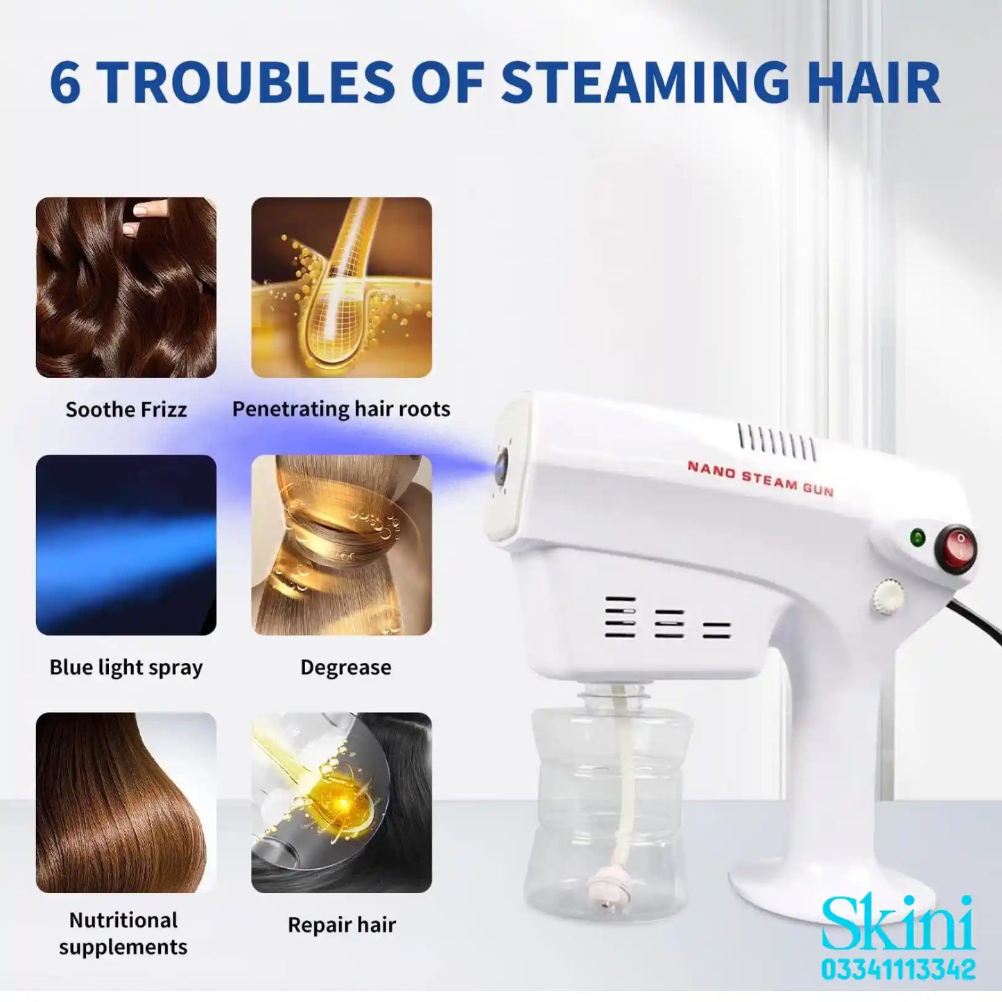 Nano Spray Keratin Steam Gun