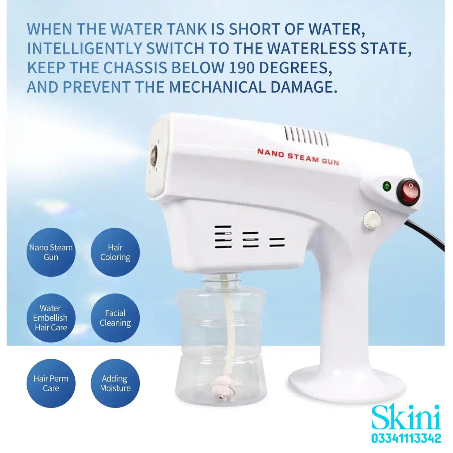 Nano Spray Keratin Steam Gun