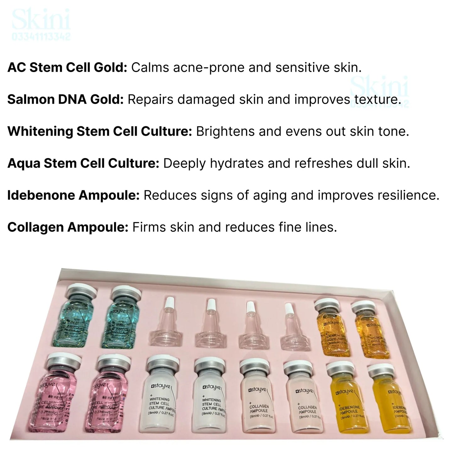 Customized Korean Stayve Booster Serum Kit - 100% Original with QR Code