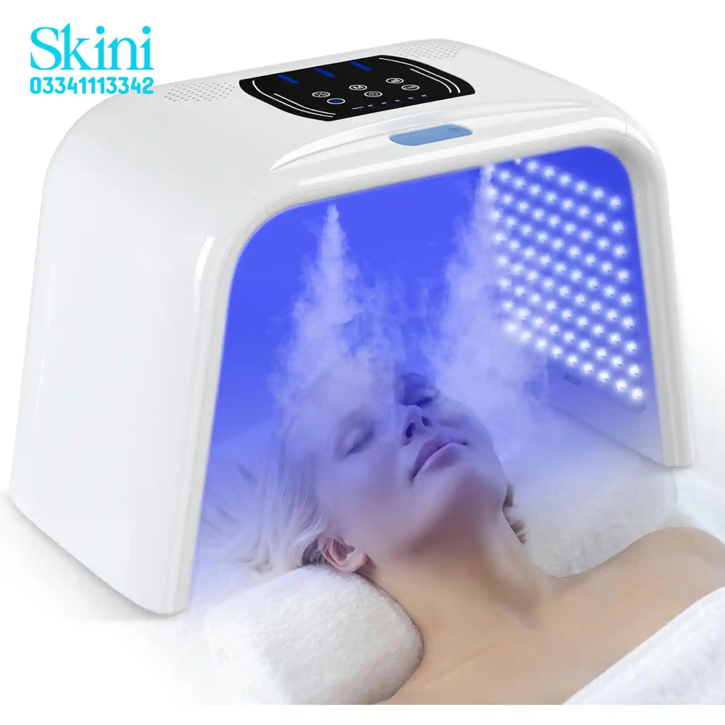 LED Light Therapy Machine for Face | PDT SPA Light with Steam
