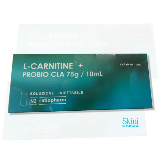Ratiopharm L-Carnitine + PROBIO CLA 75g/10ml soluzione iniettabile 12 Vials pack