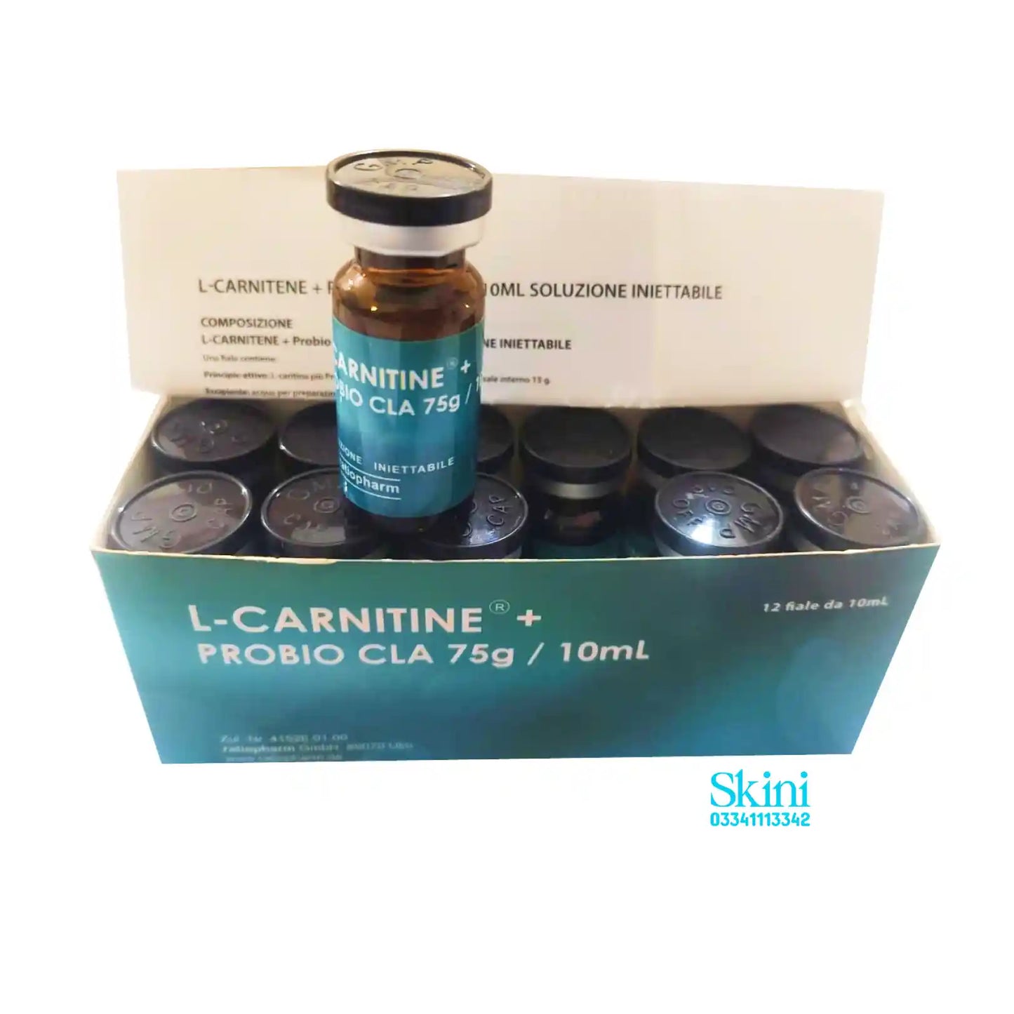Ratiopharm L-Carnitine + PROBIO CLA 75g/10ml soluzione iniettabile 12 Vials pack