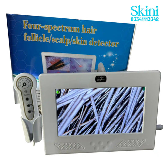 Four-Spectrum Hair Follicle, Scalp & Skin Detector | 200x Skin Analyzer