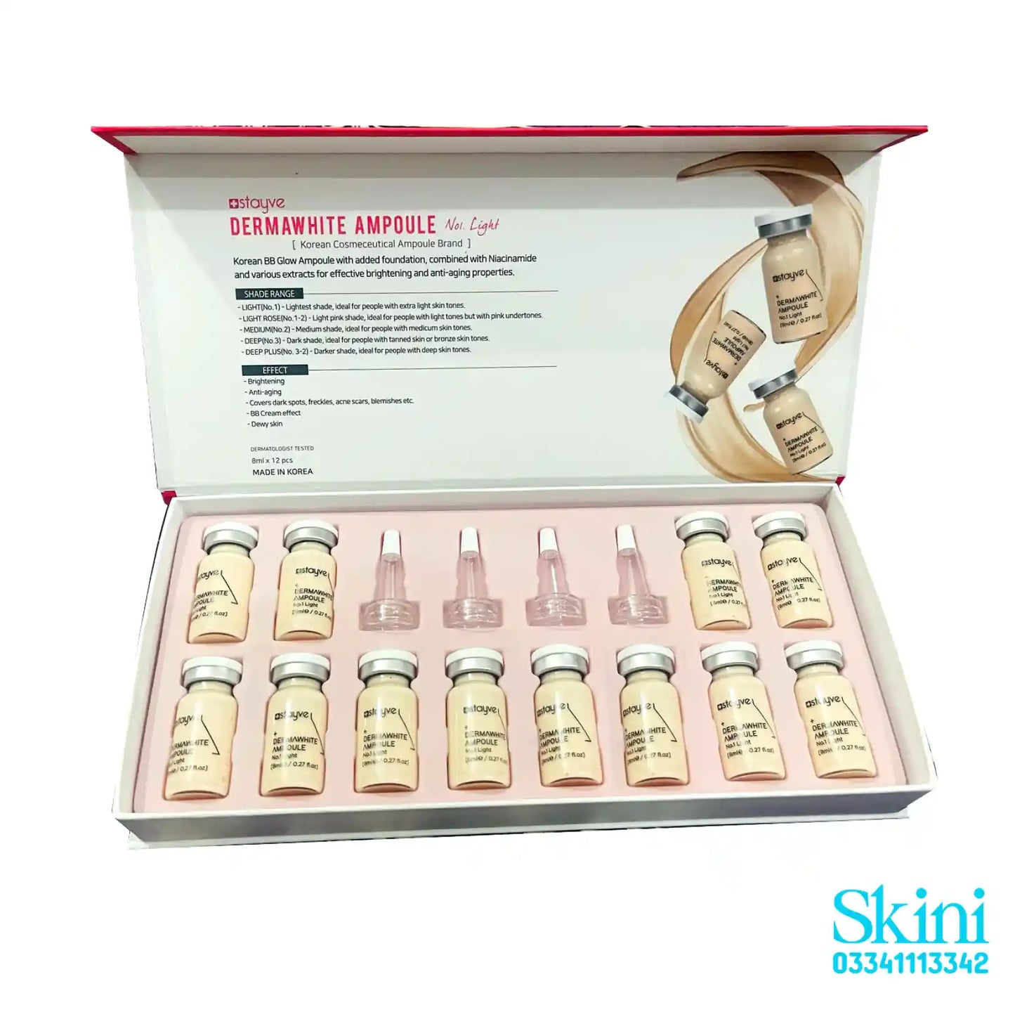 Stayve No 1 light Ampoule Full box 12 Vials