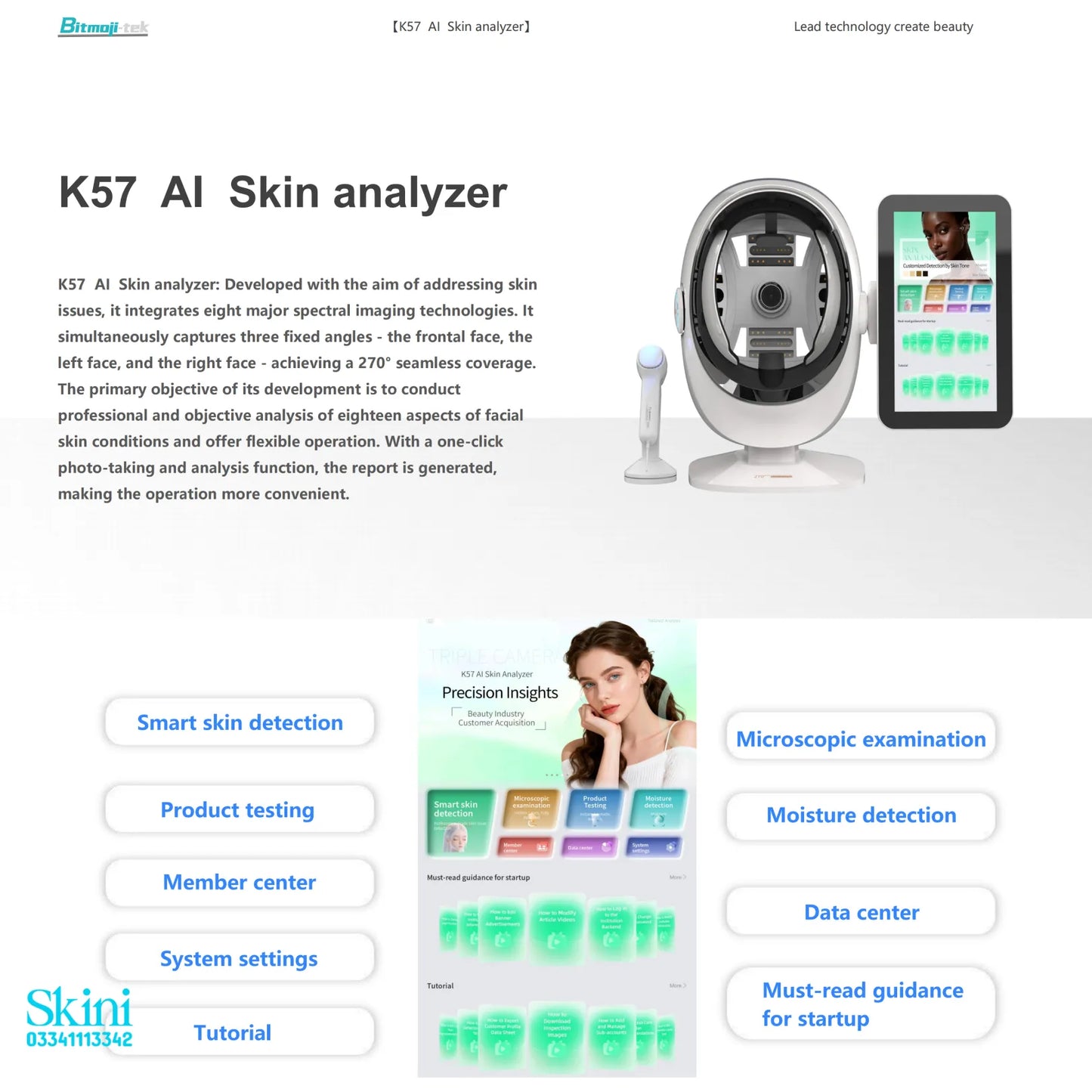 Ai Hair & Skin Analyser in Pakistan - k57