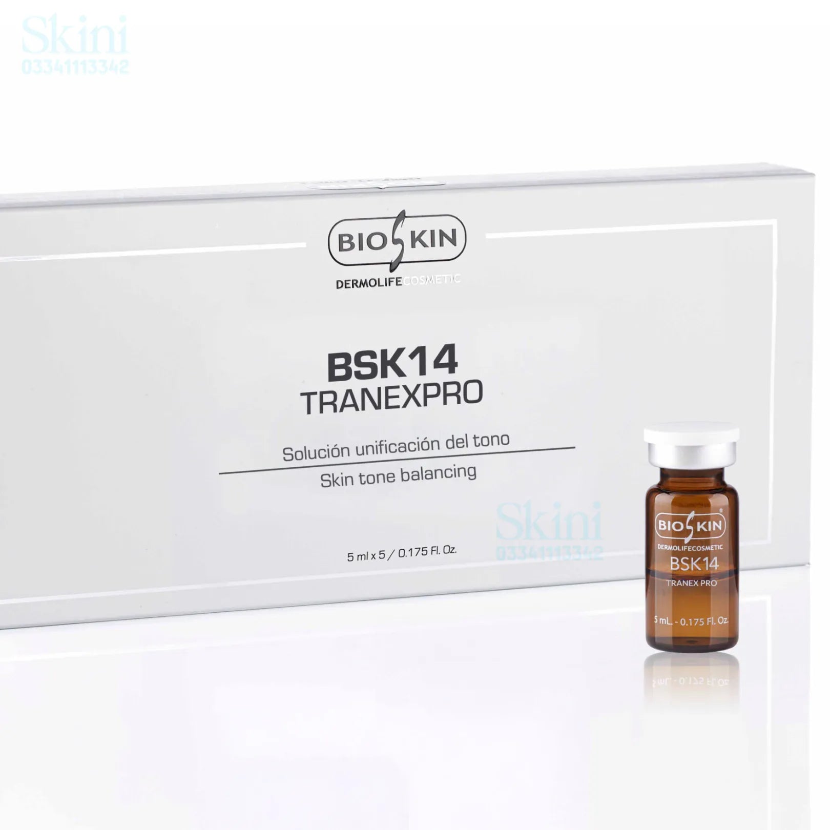 BSK14 Tranex Pro – Skin Tone Balancing Solution (5 Vials x 5 mL) 5 Vials x 5ml