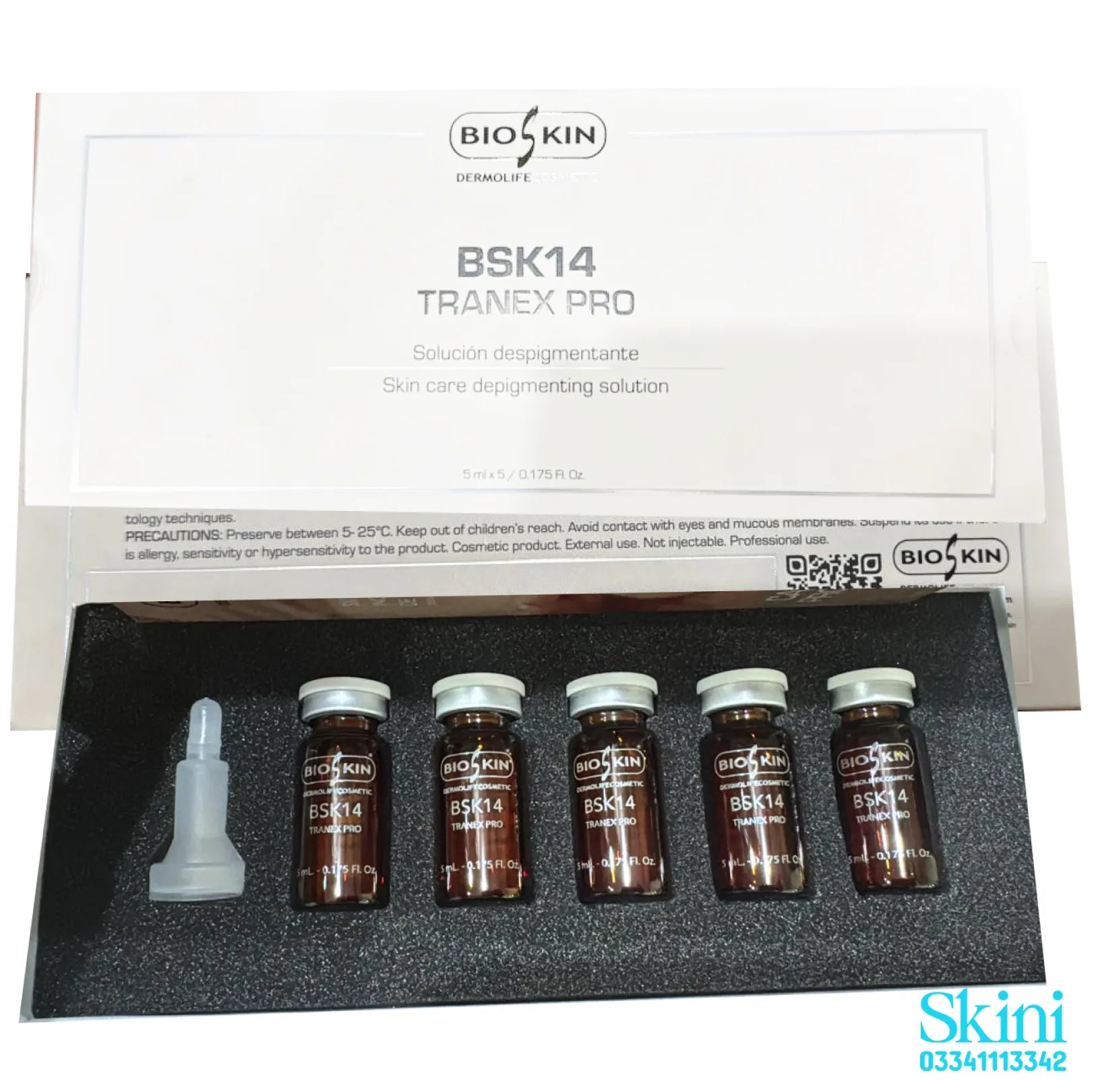 BSK14 TRANEX PRO – For Pigmentation & Skin Tone Balancing (5 x 5ml Vials) 5 Vials