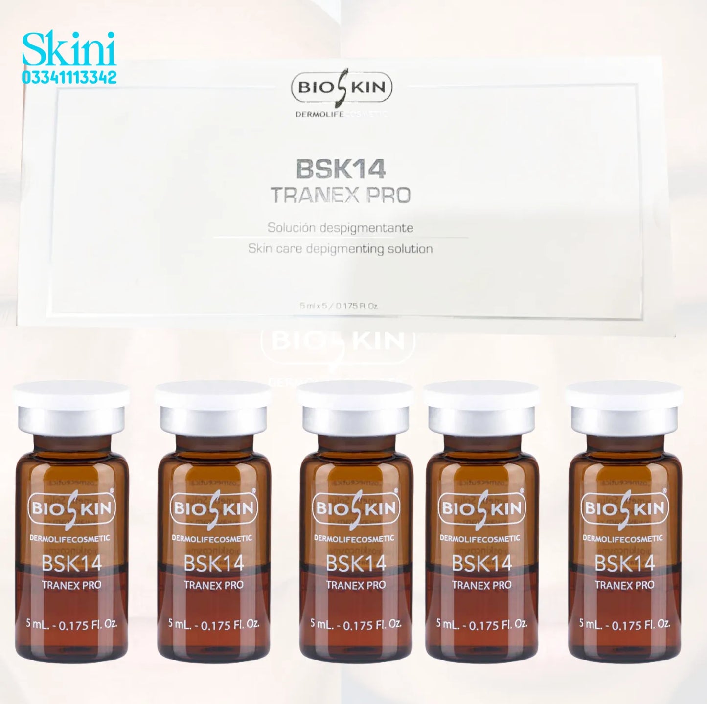 BSK14 TRANEX PRO – For Pigmentation & Skin Tone Balancing (5 x 5ml Vials)