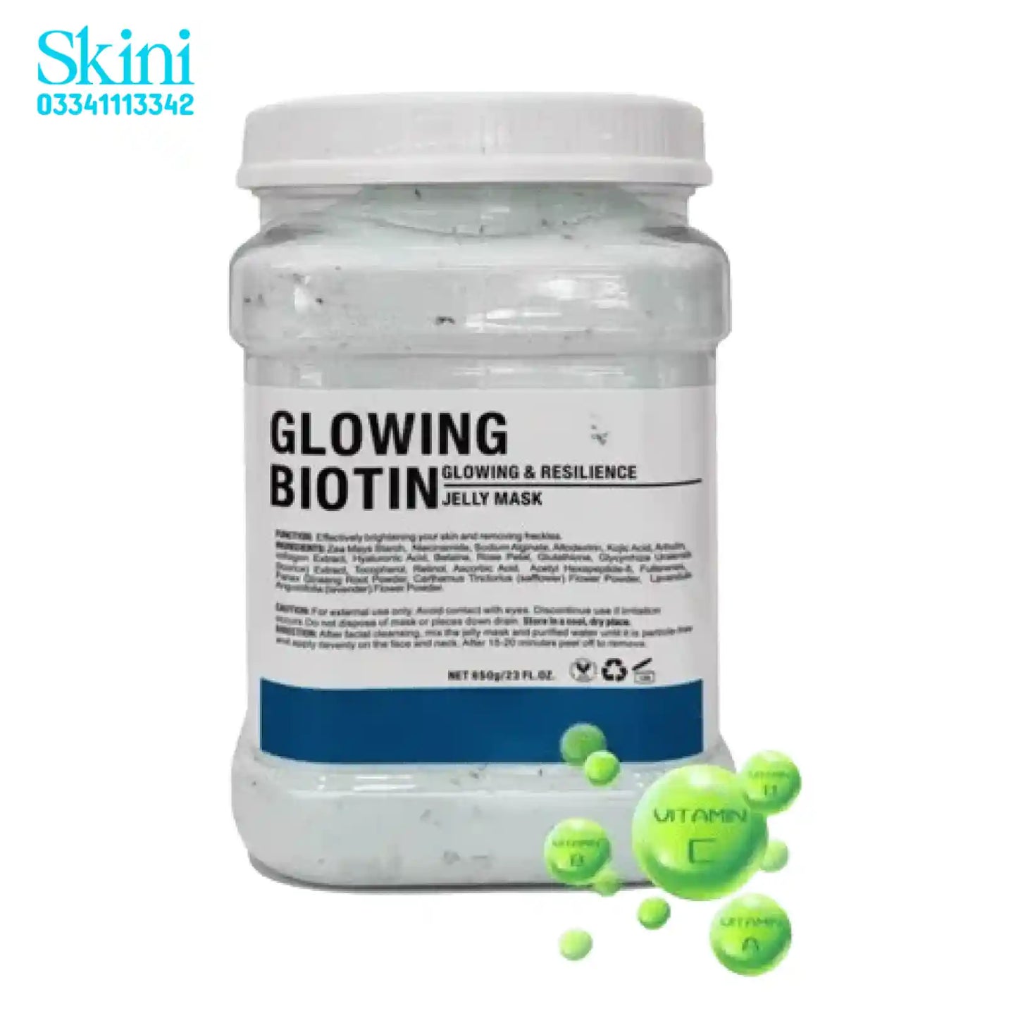 Jelly Mask Powder Jar 650g Glowing Biotin