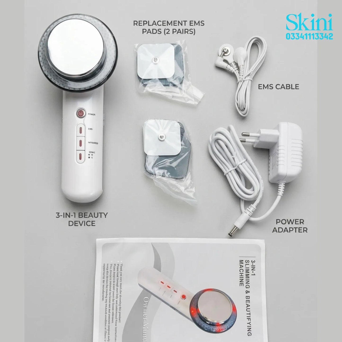 3 in 1 Body Massager Ultrasound Cavitation EMS Infrared Therapy Machine
