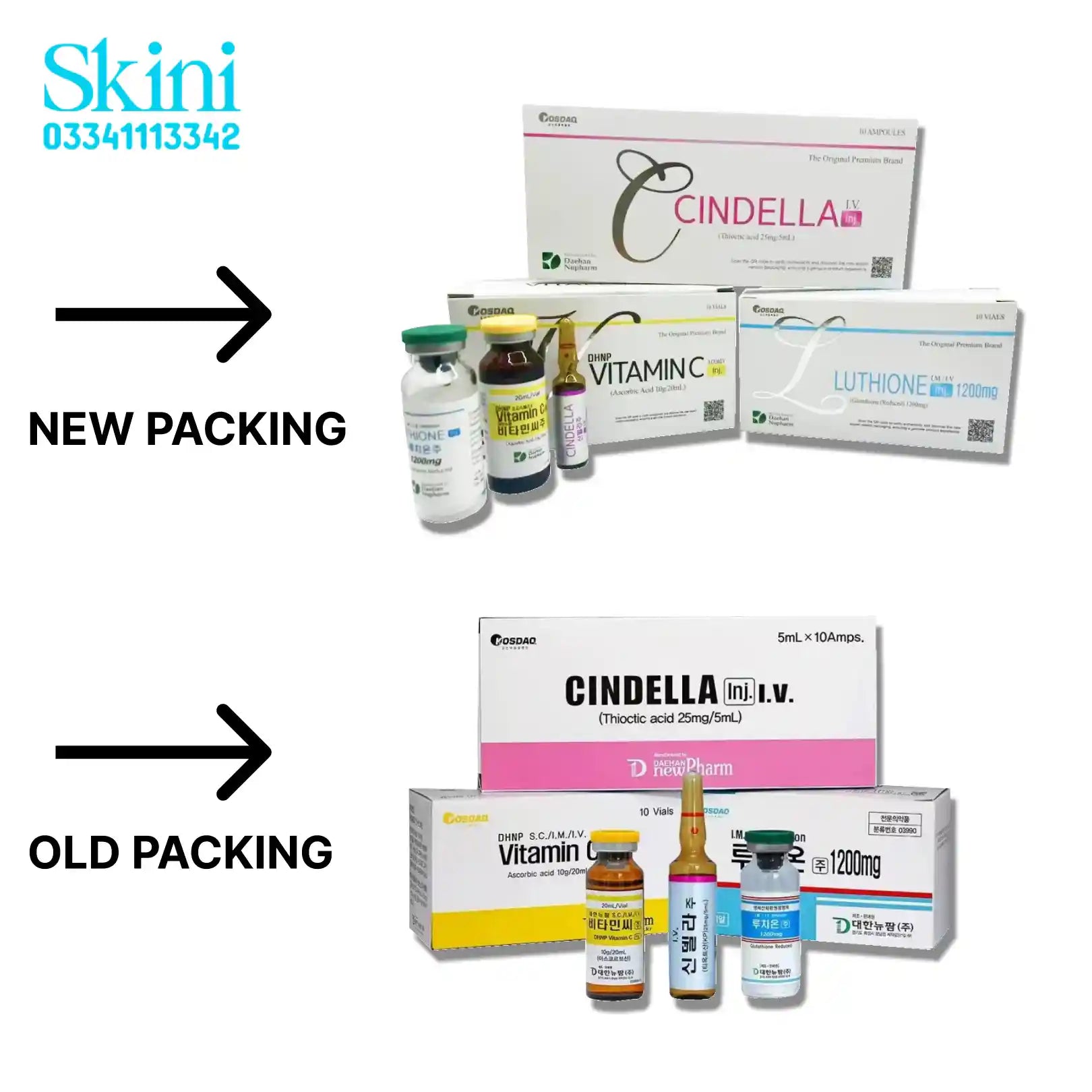Cindella - Vitamin C & Luthione - Skin Whitening Injection Price – Skini