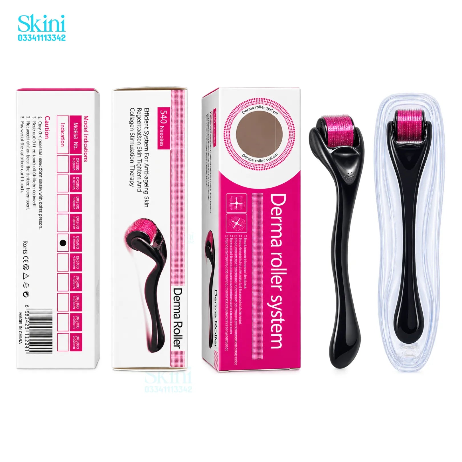 Derma Roller 0.5mm, 1mm, 1.5mm - 100% Sealed Pack