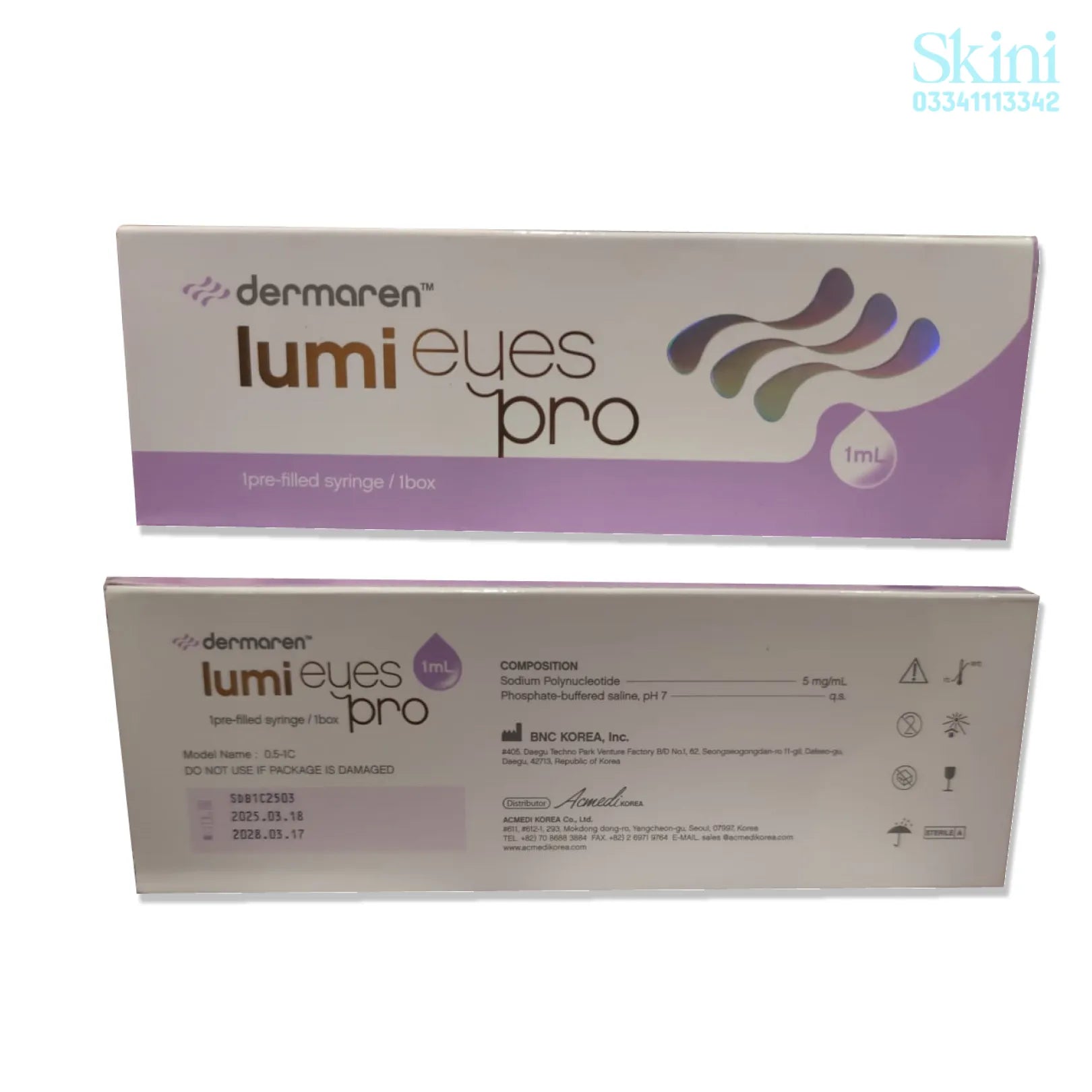 Dermaren Lumi Eyes Pro | 1 Pre-Filled Syringe/ 1 box