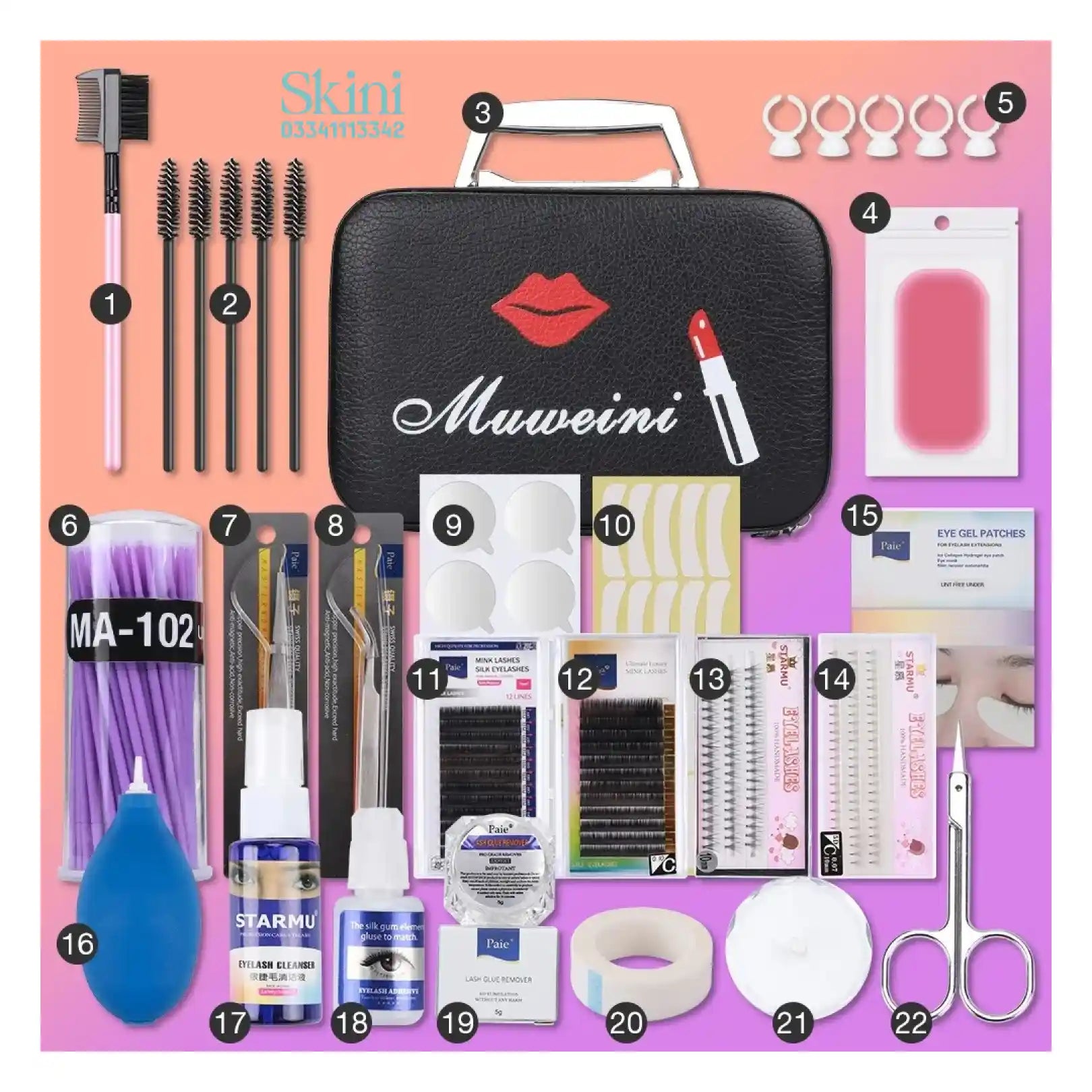 Professional Eyelash Extension kit 22Pc