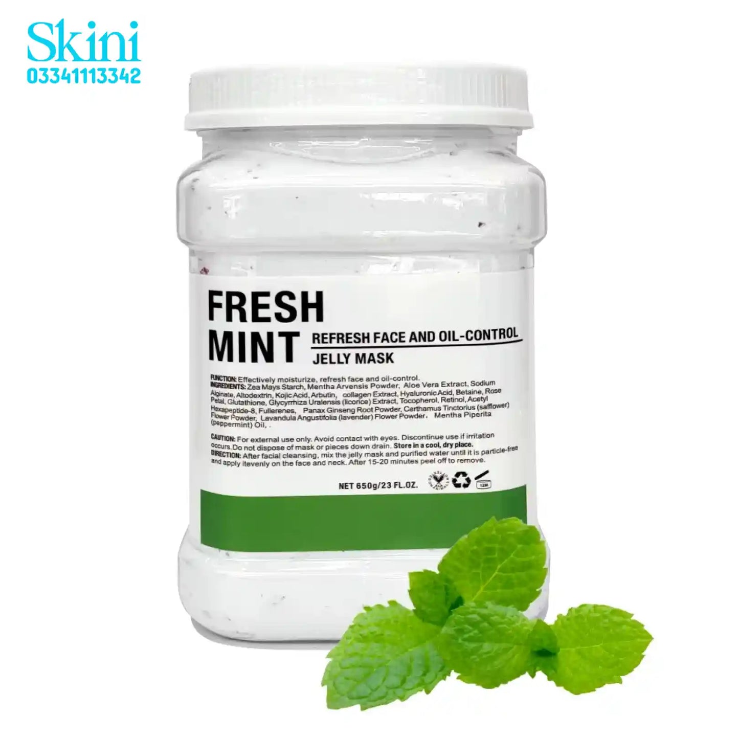 Jelly Mask Powder Jar 650g Fresh Mint