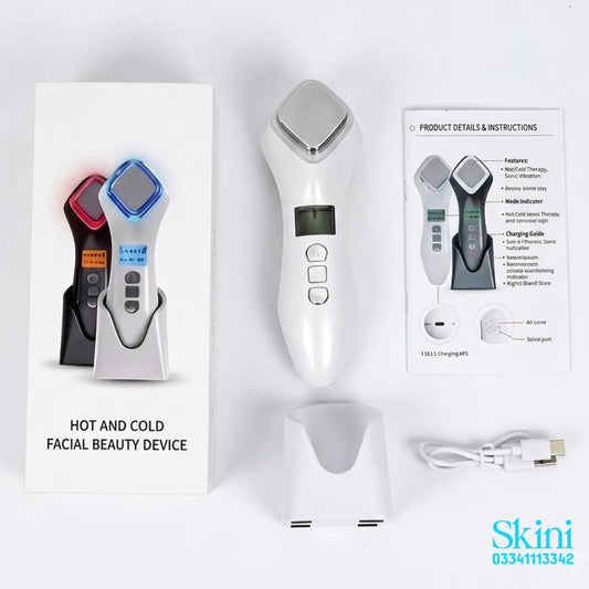 Cold Hammer Portable Skin Tool | Hot and Cold with Light theraphy