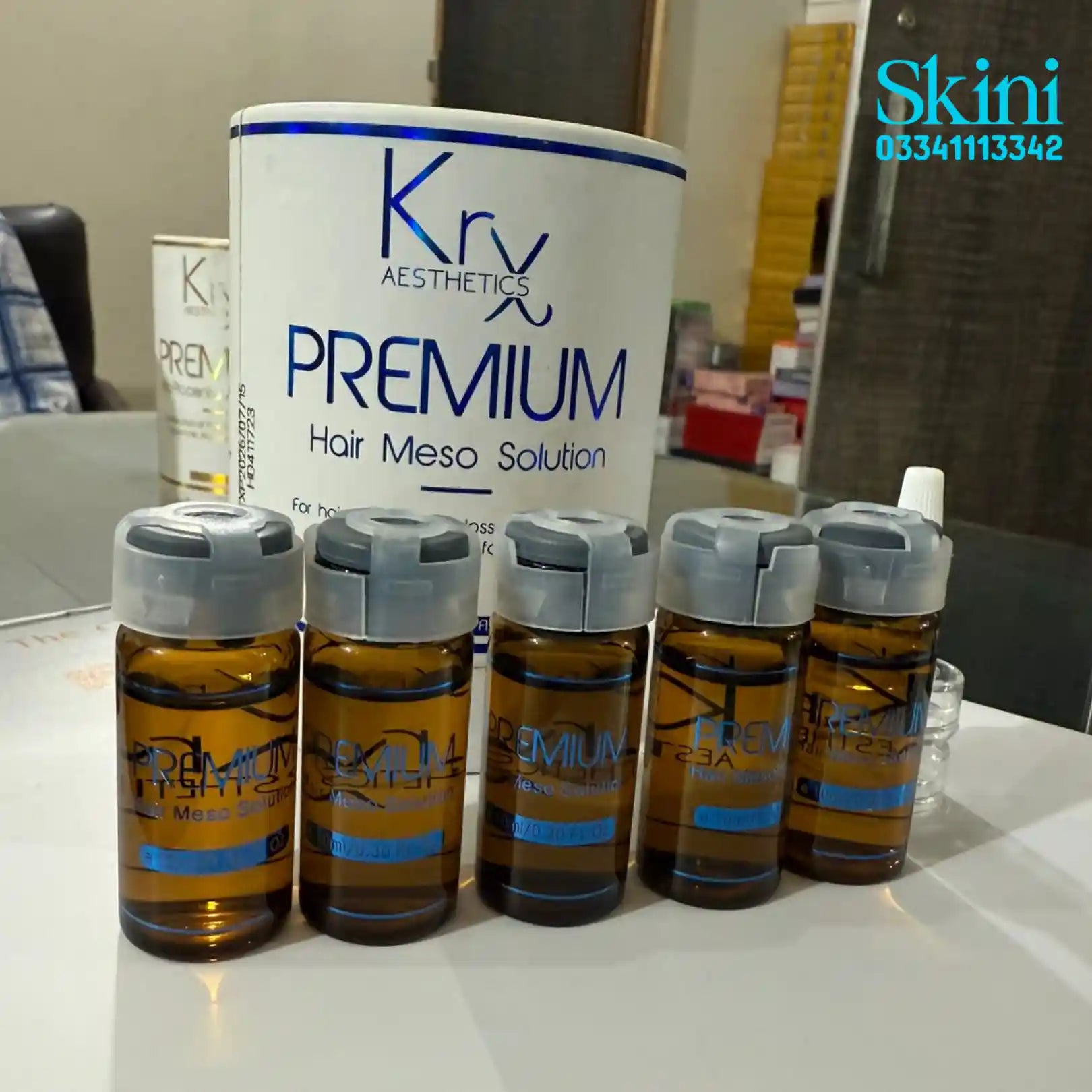 KRX Aesthetics Premium Solutions – Hair, Skin & Undereye Treatments 1 Vial KRX Premium Hair Meso Solution