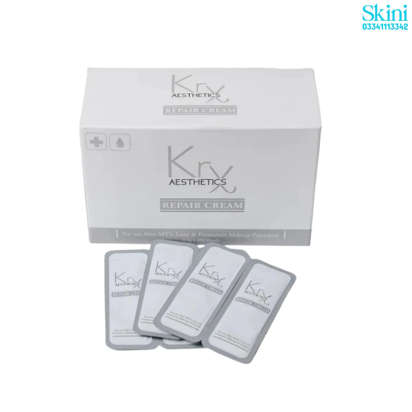 KRX Aesthetics Repair Cream Box 100 Sachets x 1g
