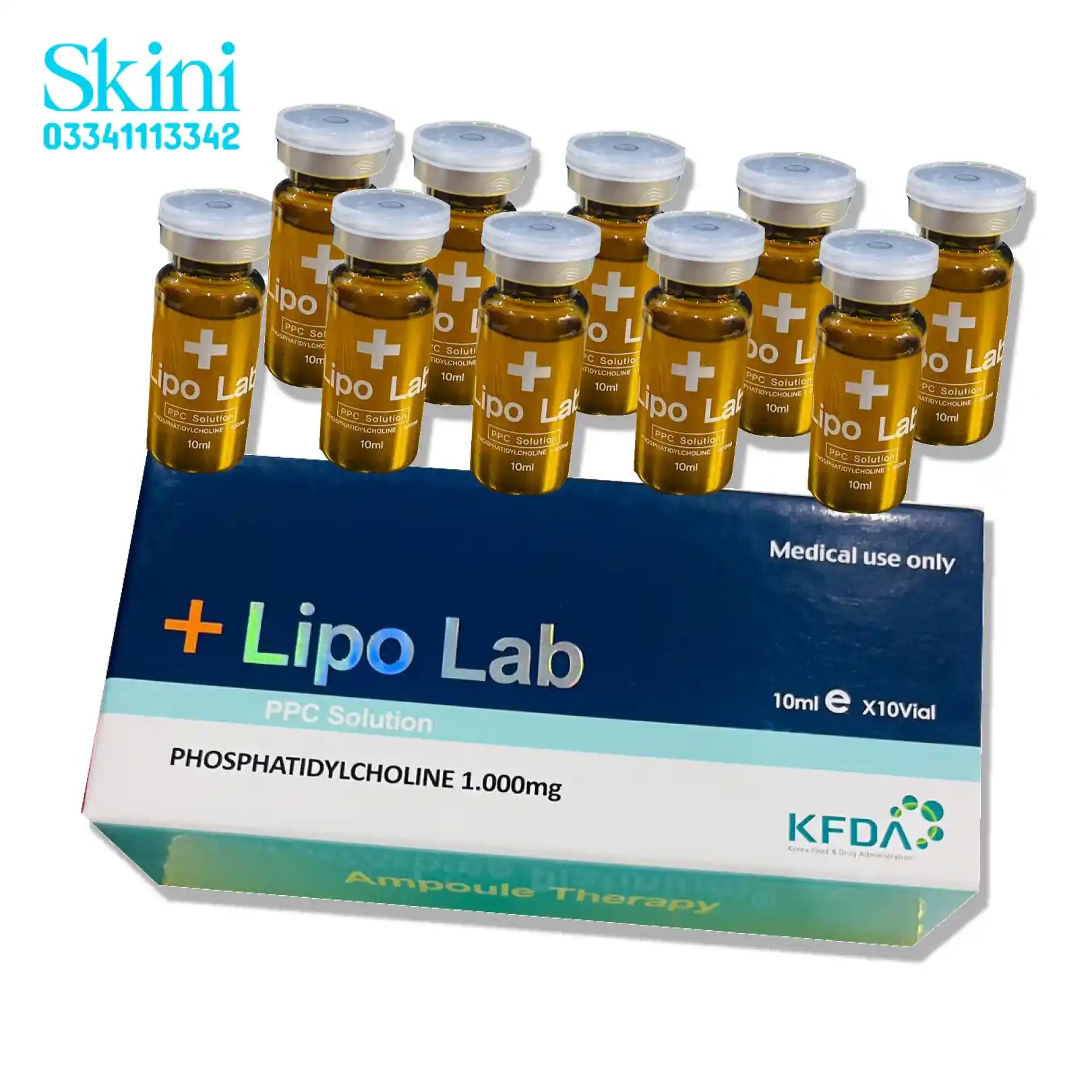 Lipo Lab PPC Solution phosphatidylcholine 1.000mg Half Box (5 Vials)