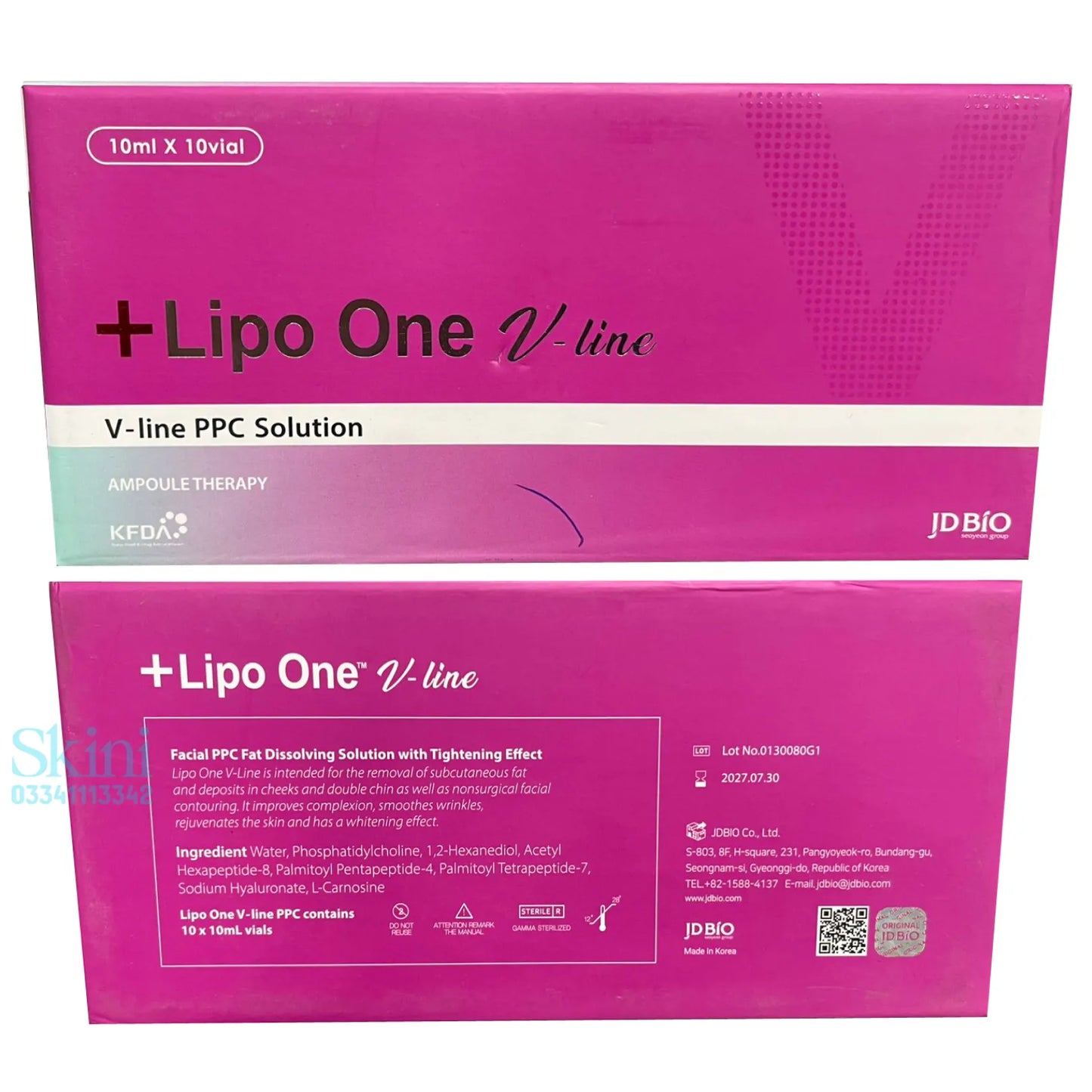 Lipo One V-Line PP Solution 10ml/Vial 1 Box ( 10 Vials x 10ml)