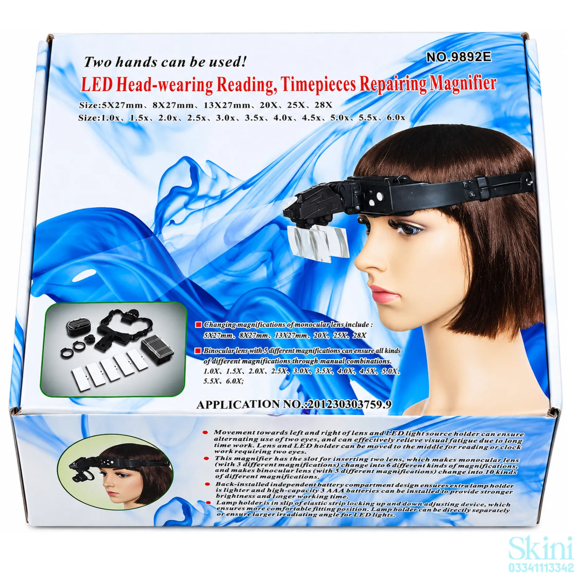 LED Head-Wearing Magnifier with Light