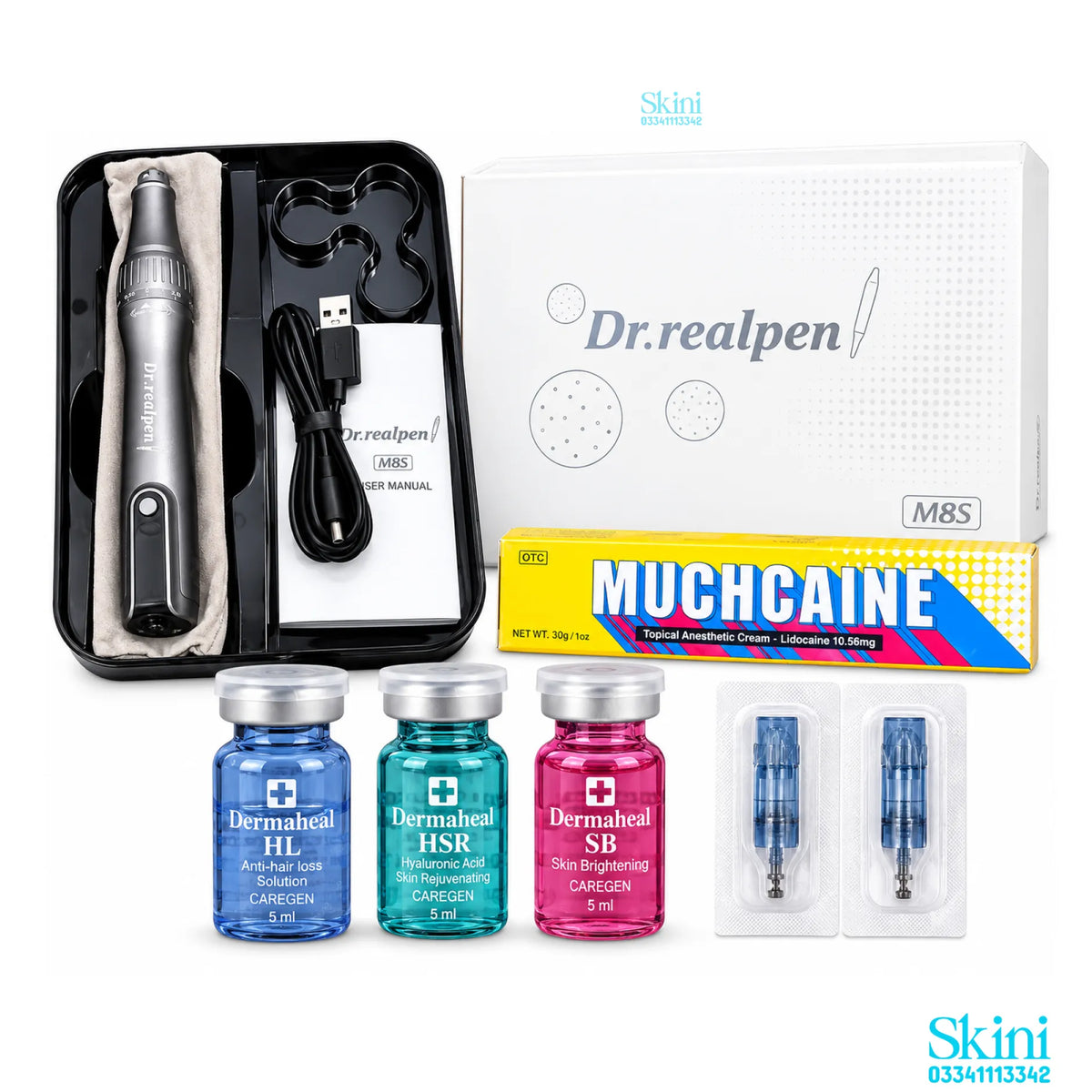Microneedling Deal with Meso Serums, numbing cream & Derma pen