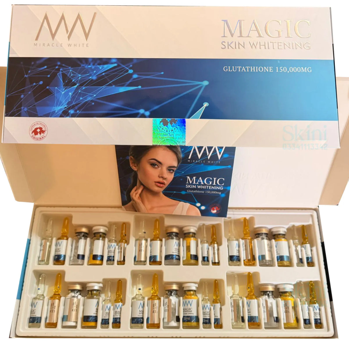 Magic Injection Miracle White 150,000mg Magic Skin Whitening Injection – Glutathione ...