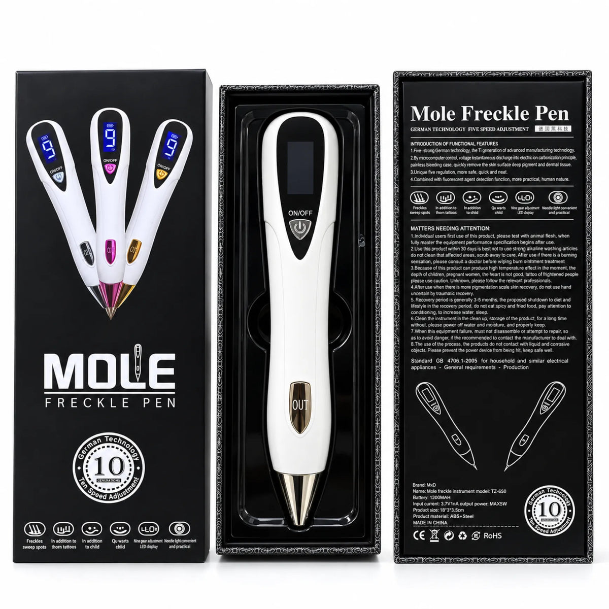 Mole Freckle Removal pen Skin Plasma Pen Beauty Tool