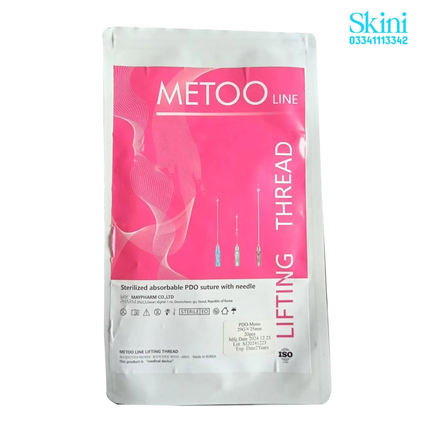 METOO Line PDO Lifting Threads (Mono 29G x 25mm)