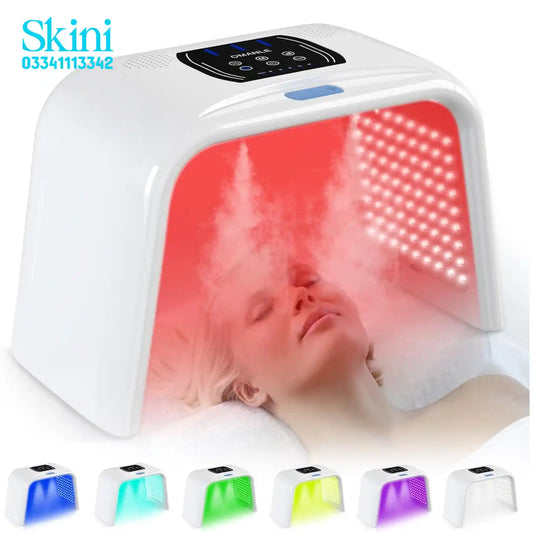LED Light Therapy Machine for Face | PDT SPA Light with Steam
