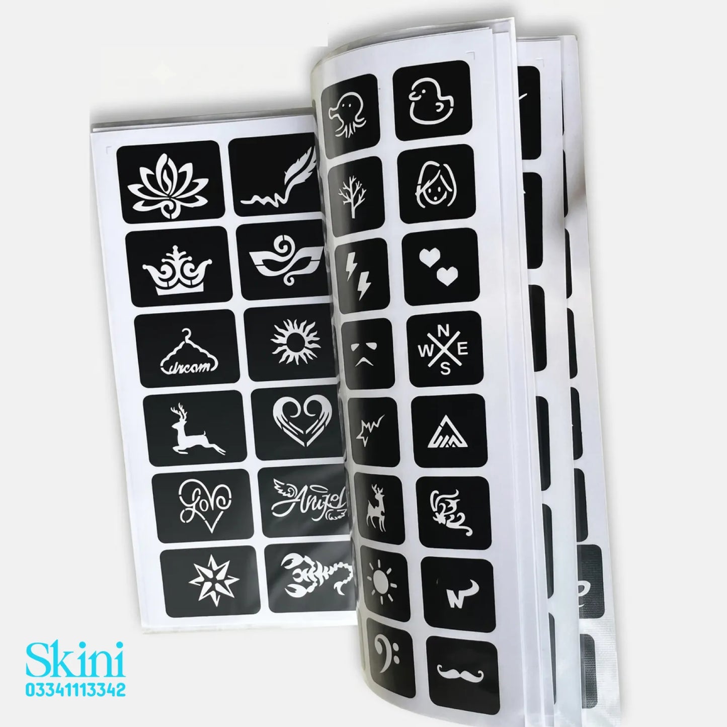 Temporary Tattoo Stencil Design Book