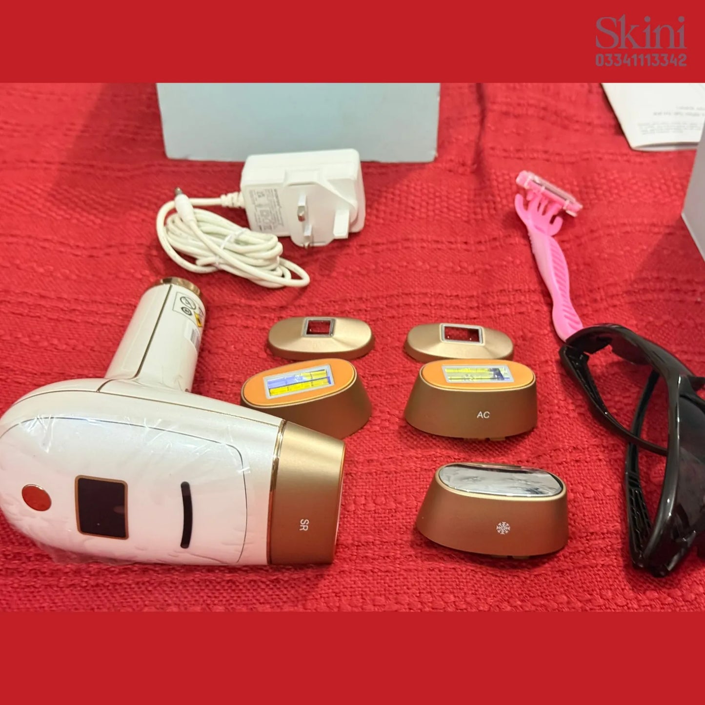 Vancostar Wireless IPL Laser Hair Removal machine Quartz Lamp with 9 Lac Shots