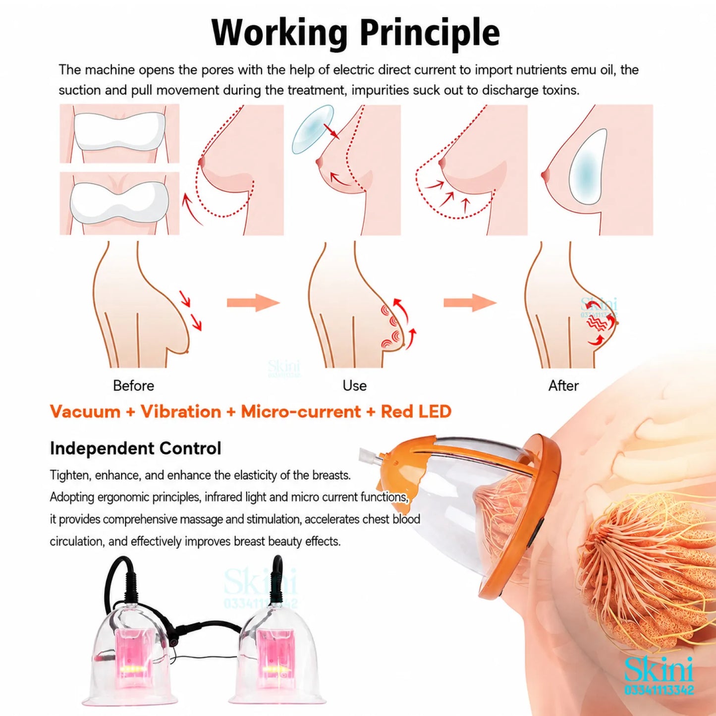 Hijama, Buttocks & Breast Enlargement Machine