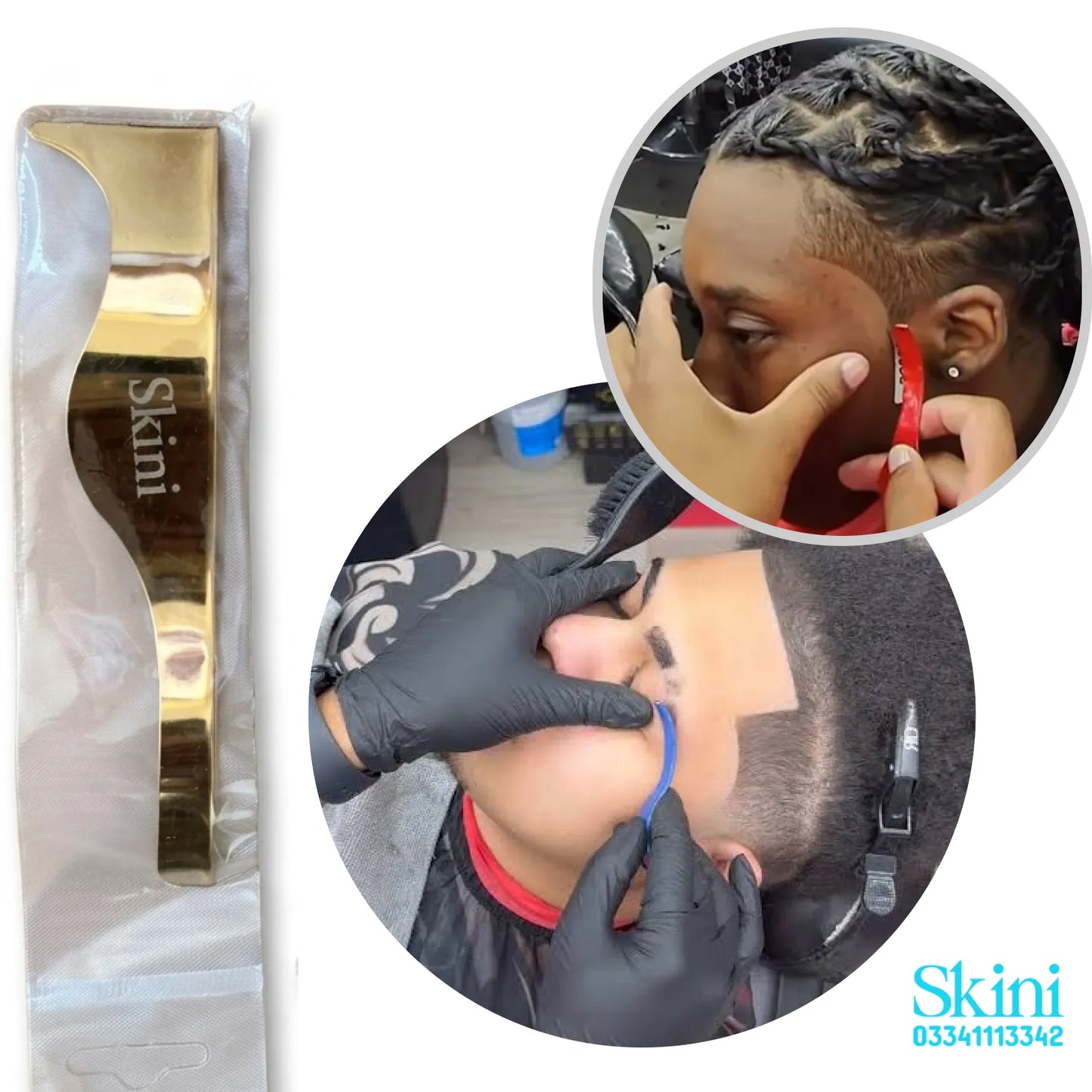 Curved Razor Holder for Barbers
