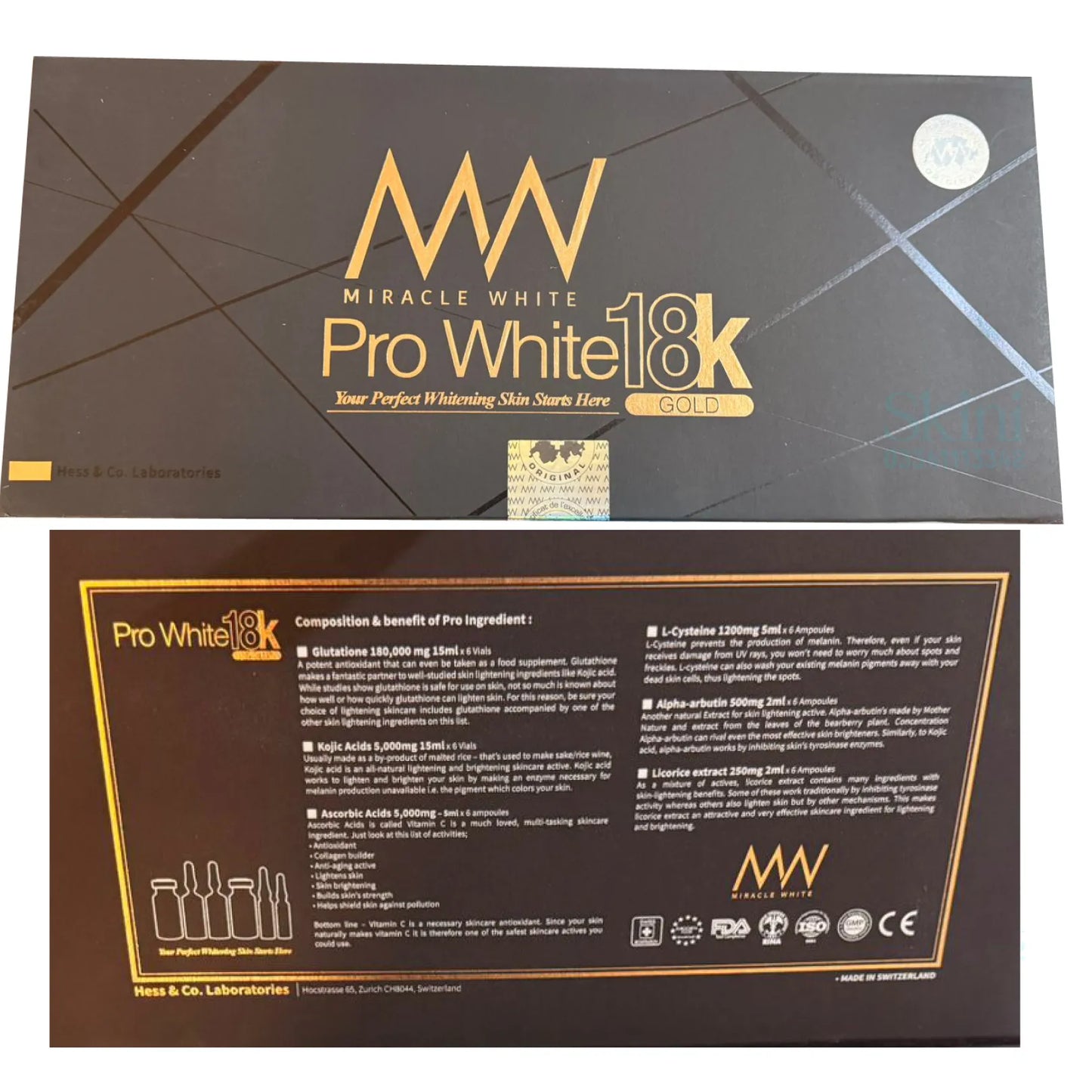 Miracle White Pro White 18K Gold Whitening kit